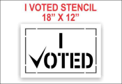 I VOTED Stencil