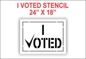 I VOTED Stencil