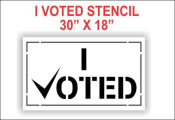 I VOTED Stencil