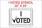 I VOTED Stencil