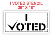 I VOTED Stencil