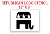 Republican Party Logo Stencil