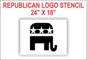 Republican Party Logo Stencil