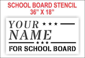 For School Board Stencil