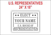 Elect U.S. Representative Stencil