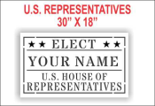 Elect U.S. Representative Stencil