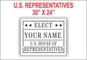 Elect U.S. Representative Stencil