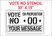 Vote No on Proposition Stencil