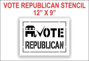 Vote Republican Stencil