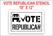 Vote Republican Stencil