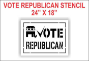 Vote Republican Stencil