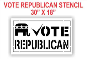 Vote Republican Stencil