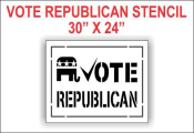 Vote Republican Stencil