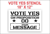 Vote YES On Proposition Stencil