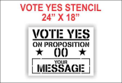 Vote YES On Proposition Stencil