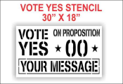 Vote YES On Proposition Stencil