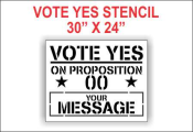 Vote YES On Proposition Stencil