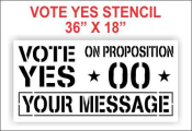 Vote YES On Proposition Stencil