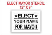 Elect Mayor Stencil