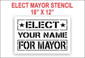 Elect Mayor Stencil