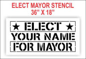 Elect Mayor Stencil