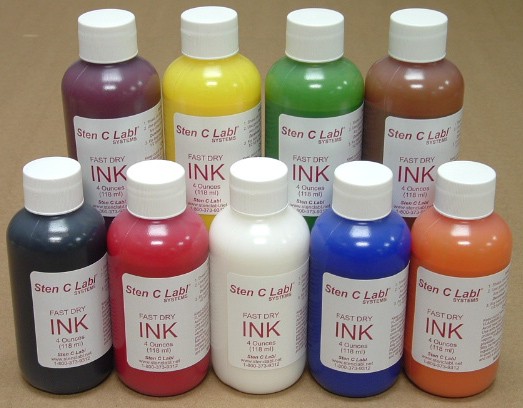 S42294 Sten C Labl, 4oz Fast Dry Purple Ink