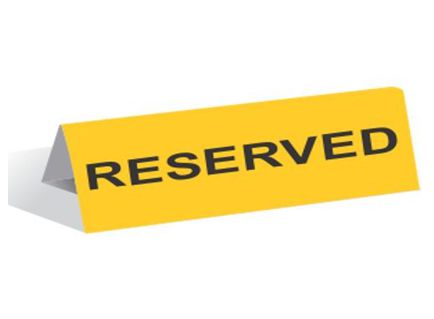 Table Top Tent Sign 1"x6"