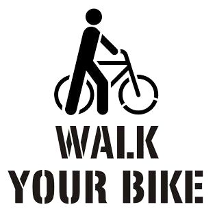 Walk Your Bike Stencil