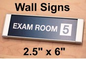 Door & Wall Insert Modular Sign - 2.5"x6"