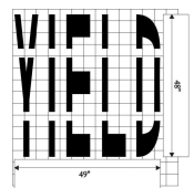 YIELD Federal Spec Stencil